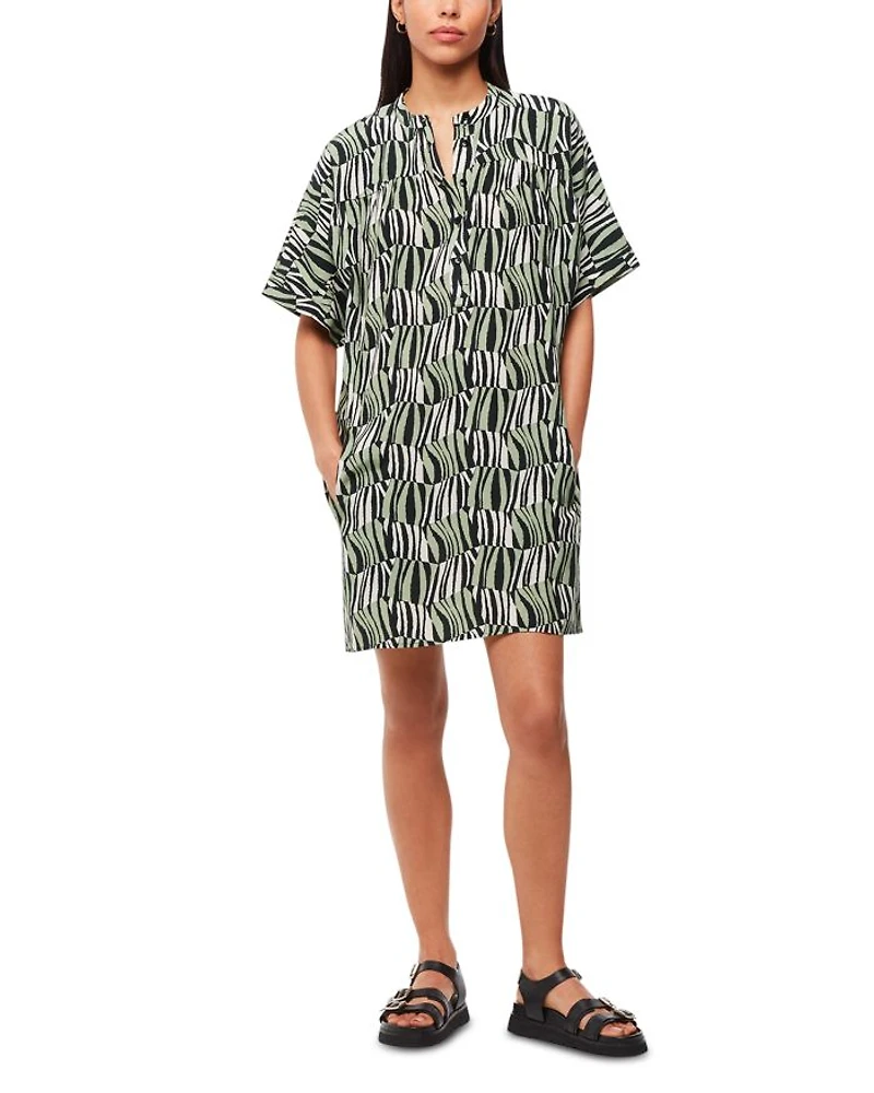 Checkerboard Tiger Print Dress