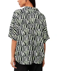 Checkerboard Tiger Boxy Shirt