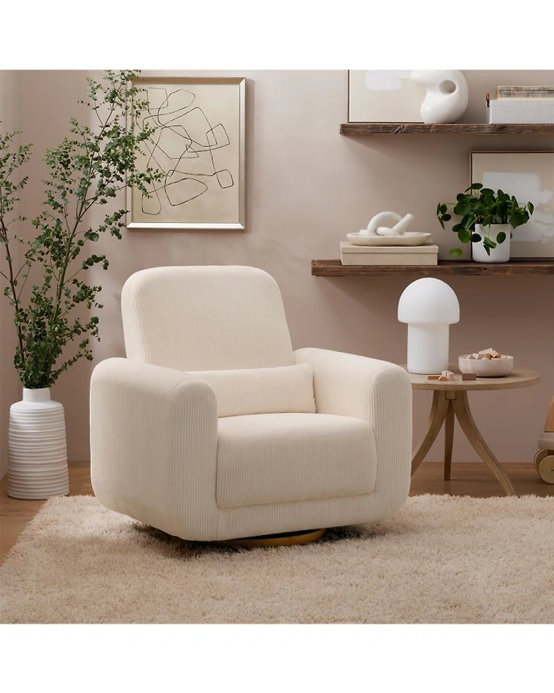 Tuba Corduroy Extra Wide Swivel Glider