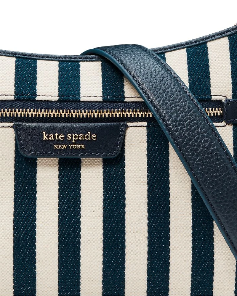Hudson Striped Canvas Fabric Convertible Crossbody