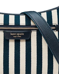Hudson Striped Canvas Fabric Convertible Crossbody