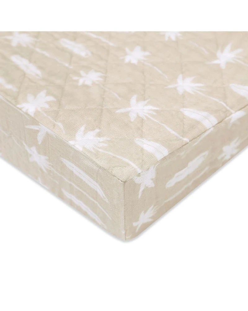 Quilted Changing Pad Cover GOTS Certified Organic Muslin Cotton