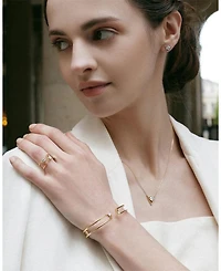 V Necklace 14K Yellow Gold, .50ctw Round Brilliant Lab Grown Diamond, 16-18"