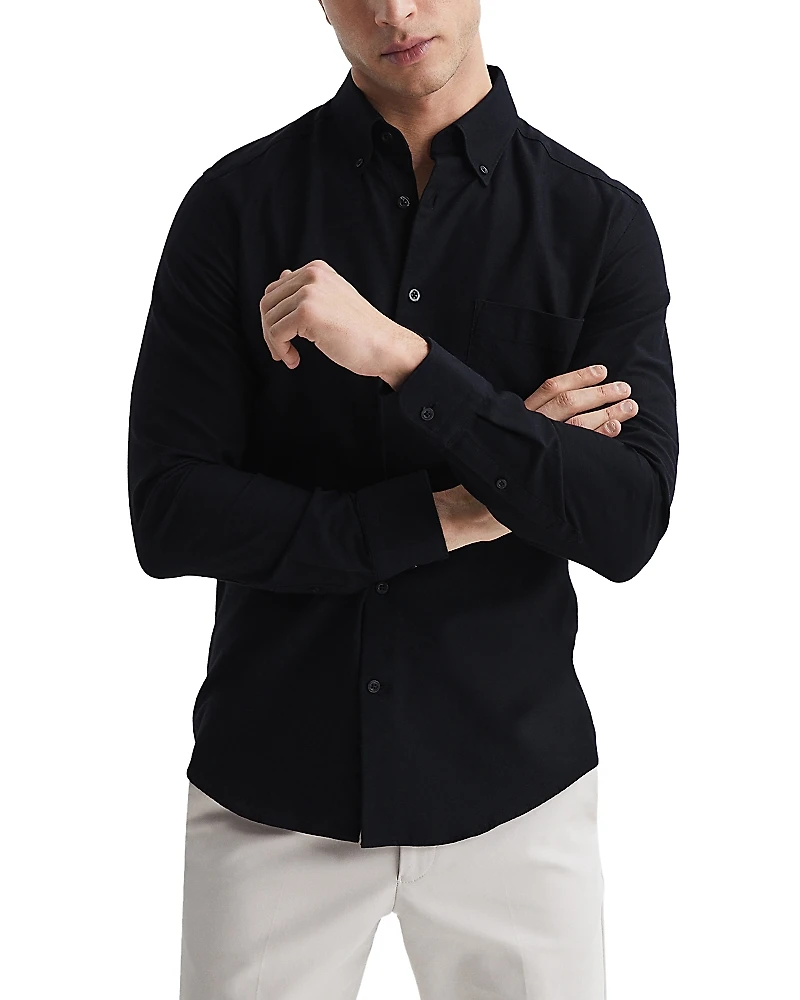 Reiss Greewich Button Down Slim Fit Oxford Shirt