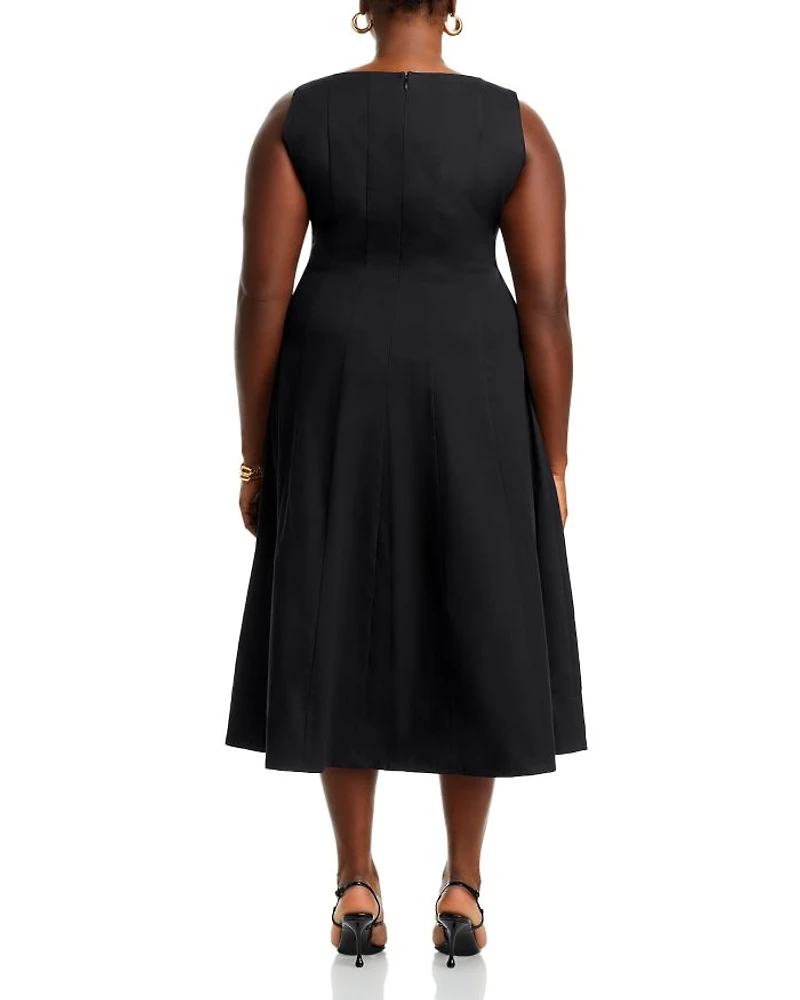 Paneled Midi Dress