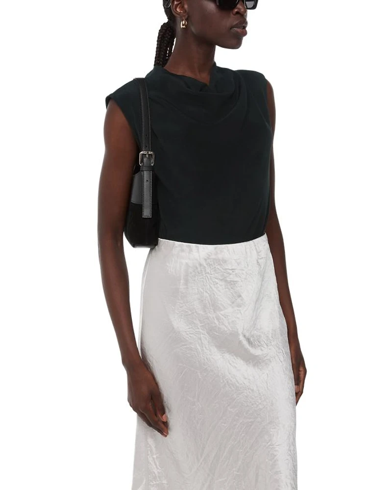 Crinkle Sleeveless Tank Top