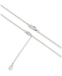 Linked Lab-Grown Diamond Tennis Necklace in 14K White Gold, .85ctw Round Brilliant Lab Grown Diamonds