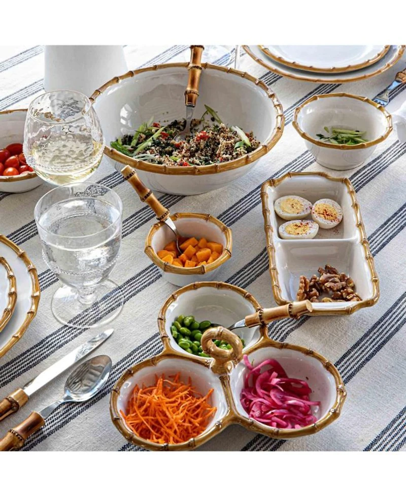 Bamboo 16 Piece Dinnerware Set, Service for 4