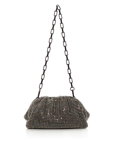 Self-Portrait Chainmail Embellished Clutch