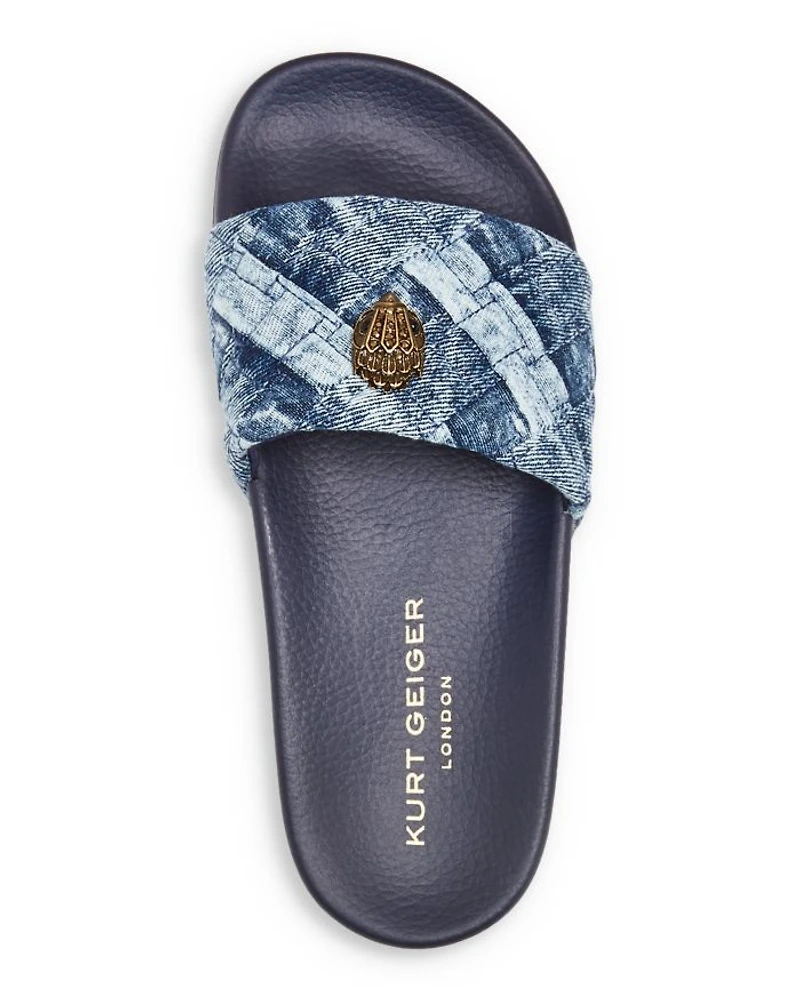 Women's Meena Eagle Quilted Slide Sandals