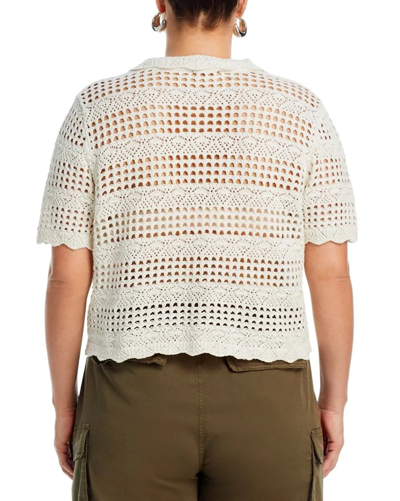 Crochet Knit Shirt