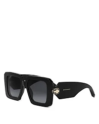 Bvlgari Serpenti Geometric Sunglasses, 52mm