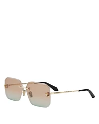 Bvlgari Serpenti Rectangular Sunglasses, 62mm