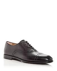 Ferragamo Men's Cortez Leather Cap Toe Oxfords