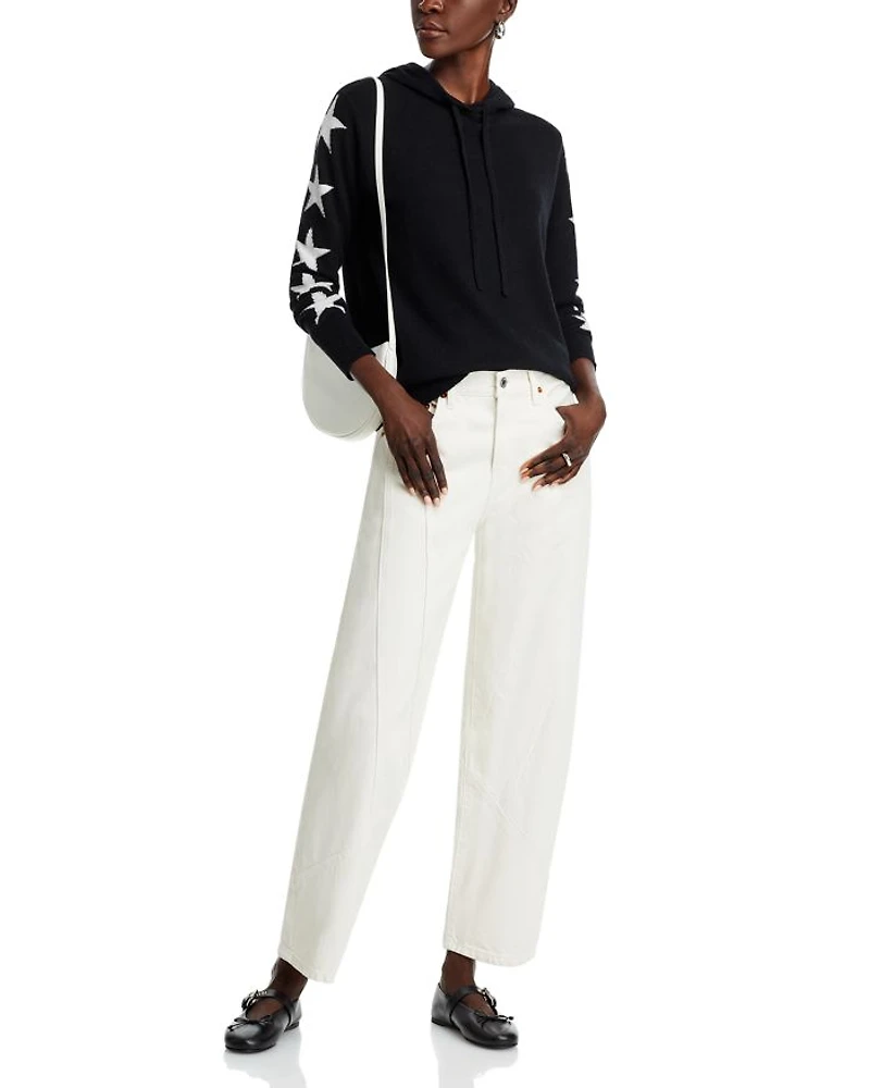 Cashmere Star Sleeve Hoodie Sweater - Exclusive