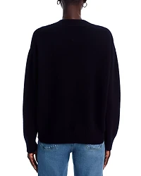 Cashmere Drop Shoulder V Neck Sweater - Exclusive