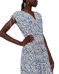 Flaming Leopard Print Dress
