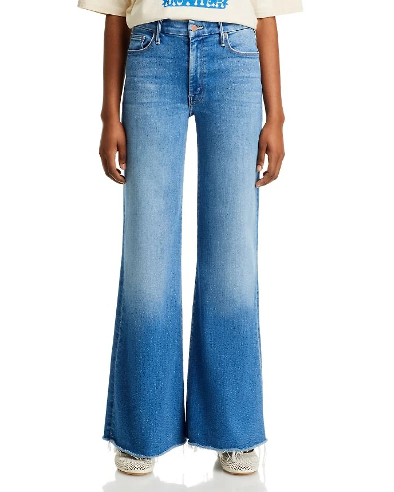 The Roller High Rise Wide Leg Jeans Work Hard Play