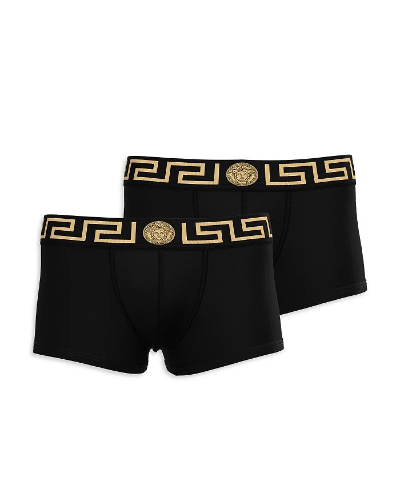 Topeka Cotton Bi Stretch Low Rise Logo Trunks, Pack of 2