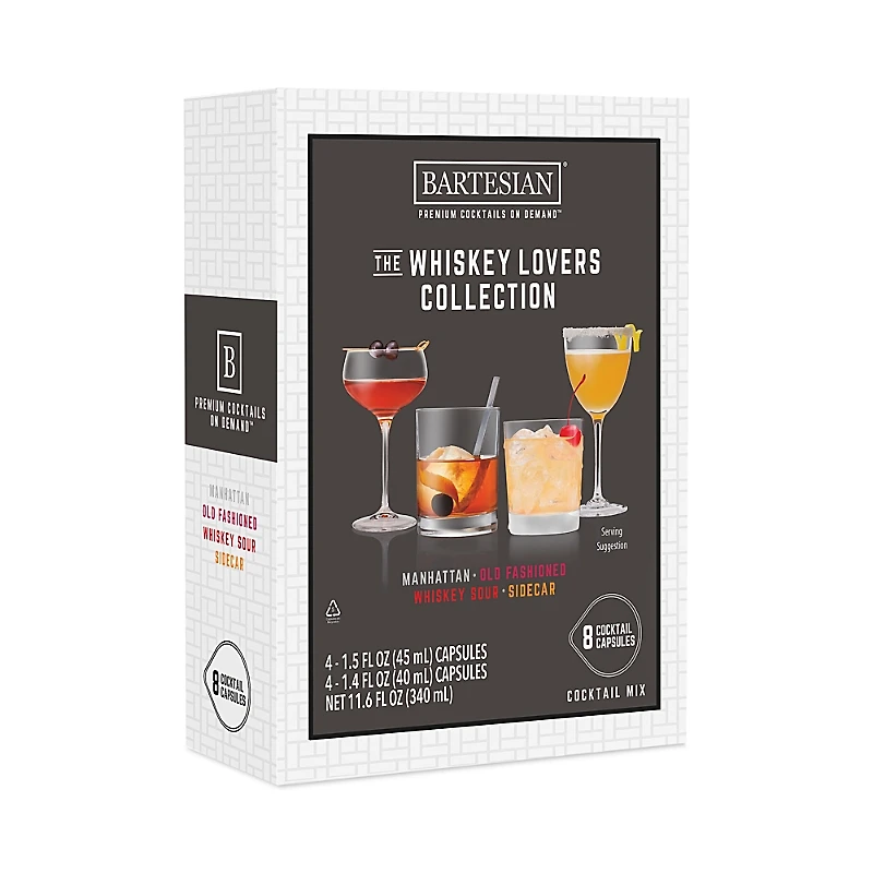 Bartesian Whiskey Lovers Collection 8 Pack Capsules