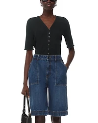 Button Front Top