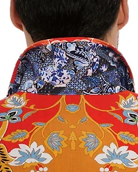 Taj Floral Leisure Fit Button Down Camp Shirt