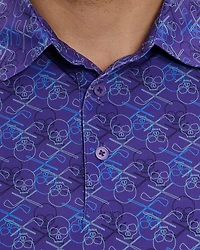 Iron Skull 2 Printed Regular Fit Polo Shirt