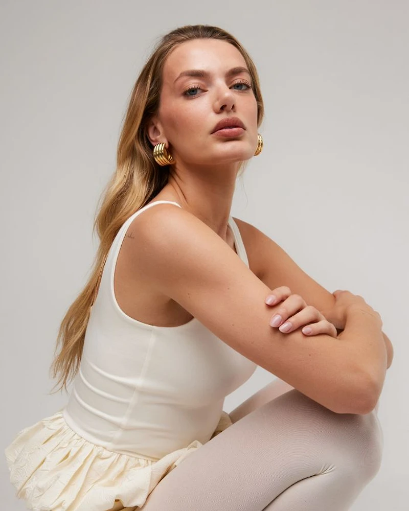 Aria Multi Row Hoop Earrings