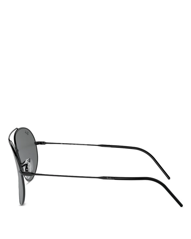 Aviator Reverse Sunglasses, 62mm
