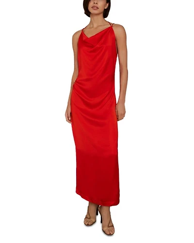 Lilah Cowl Neck Slip Midi Dress