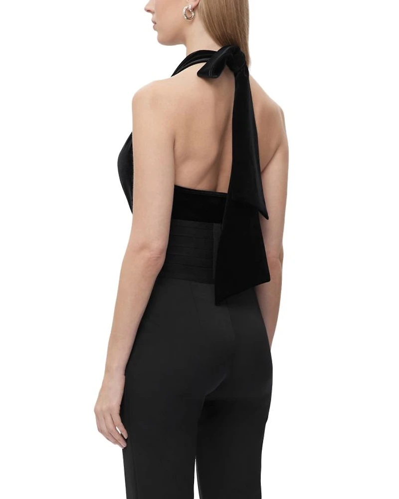 The Alice Velvet Halter Top