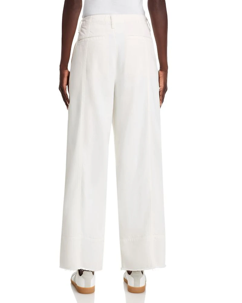 Arianna Featherweight Wide Leg Jeans White