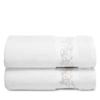 Hudson Park Collection Botanical Embroidered Hand Towels, Set of 2 - Exclusive