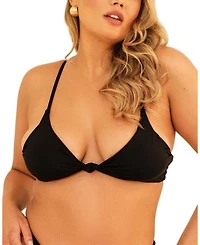 Zen Knotted Triangle Bikini Top