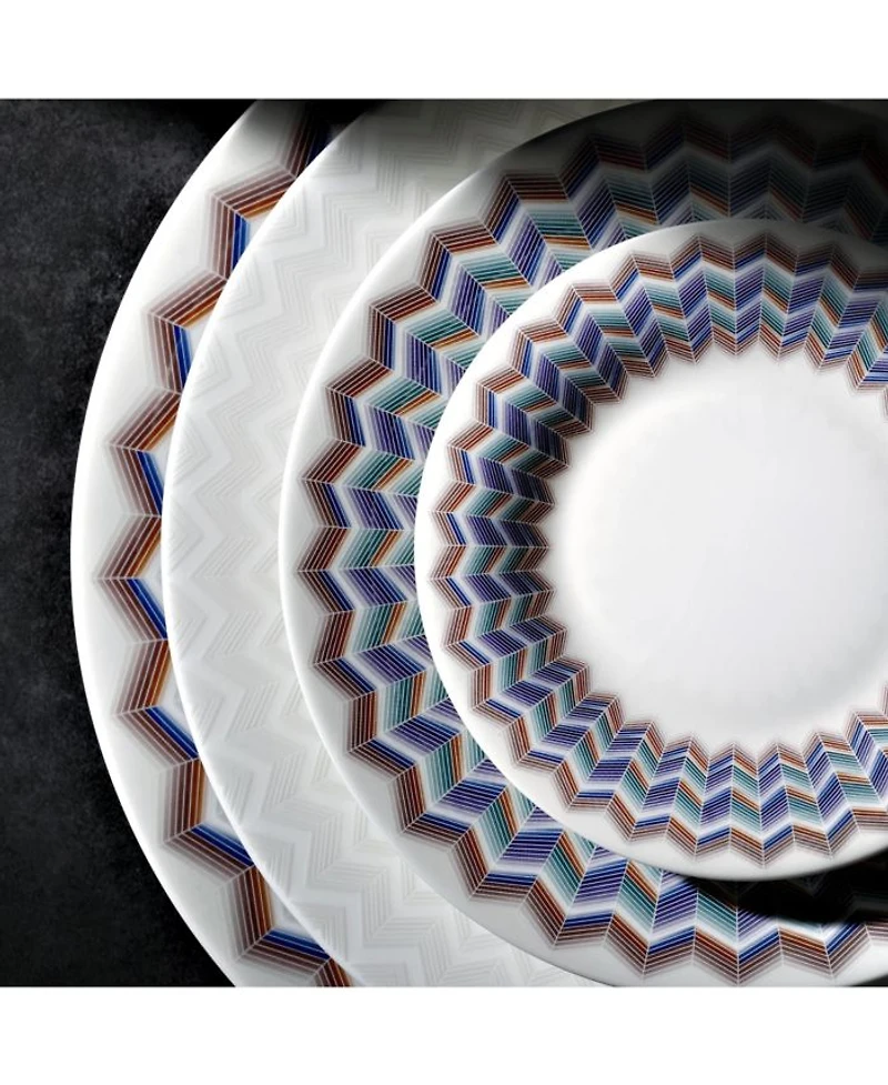 Zig Zag Jarris Dessert Plates, Set of 6