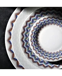 Zig Zag Jarris Dessert Plates, Set of 6