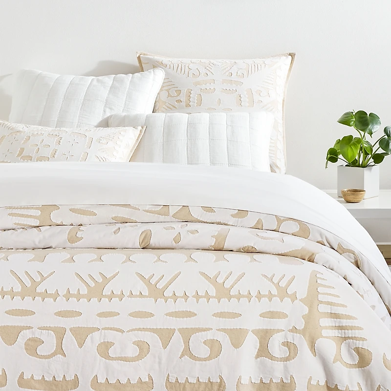 Annie Selke Knight Wood Cutwork Coverlet