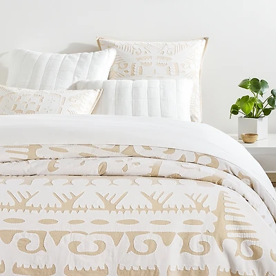 Annie Selke Knight Wood Cutwork Coverlet