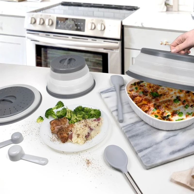 Collapsible Microwave Food Cover, Set of 3