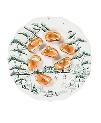 Country Estate Winter Frolic Party Plate Assorted Set of 4