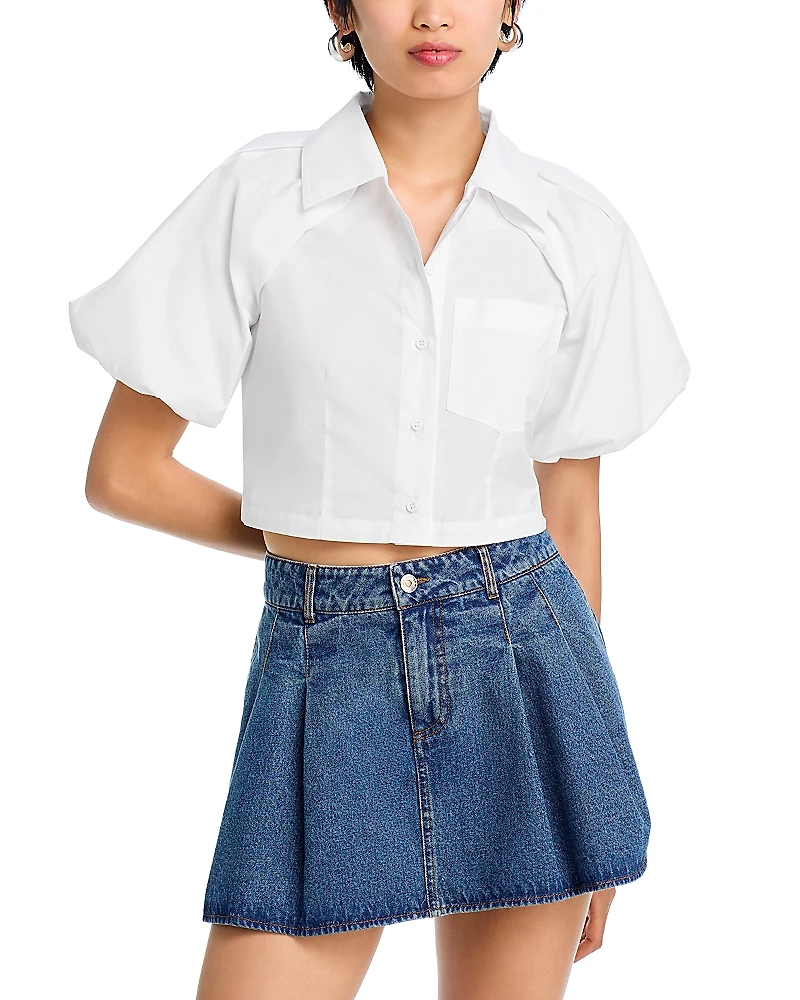Steve Madden Reece Cropped Shirt