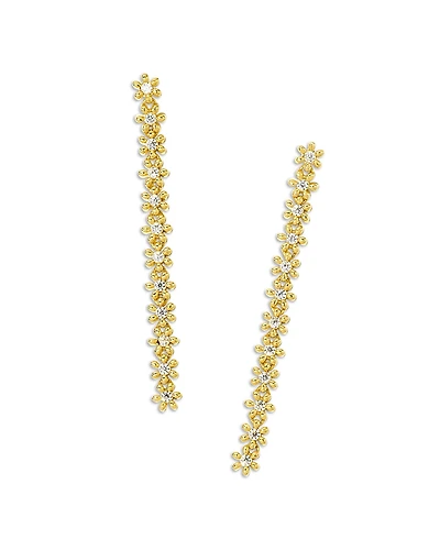 Kendra Scott Nydia Cubic Zirconia Flower Linear Drop Earrings