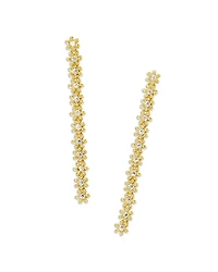 Kendra Scott Nydia Cubic Zirconia Flower Linear Drop Earrings