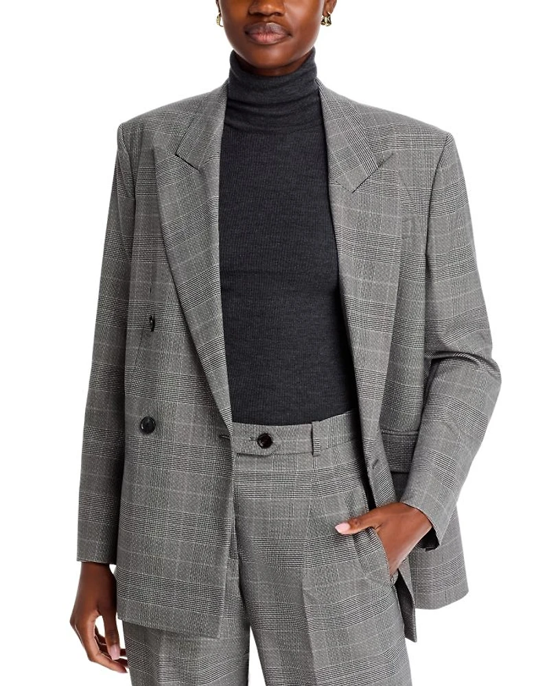 Juseka Plaid Blazer