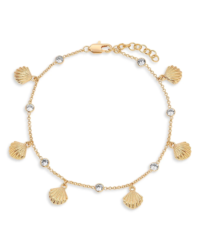 Ettika Scallop Shell Charm Anklet