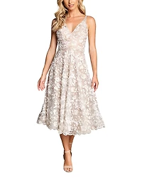 Dress the Population Elisa Embroidered Midi