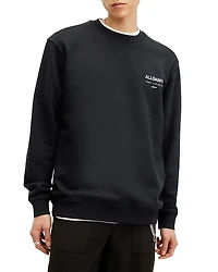 Allsaints Underground Organic Cotton Graphic Sweatshirt