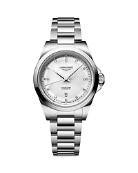 Longines Conquest White Mother of Pearl Watch, 30mm