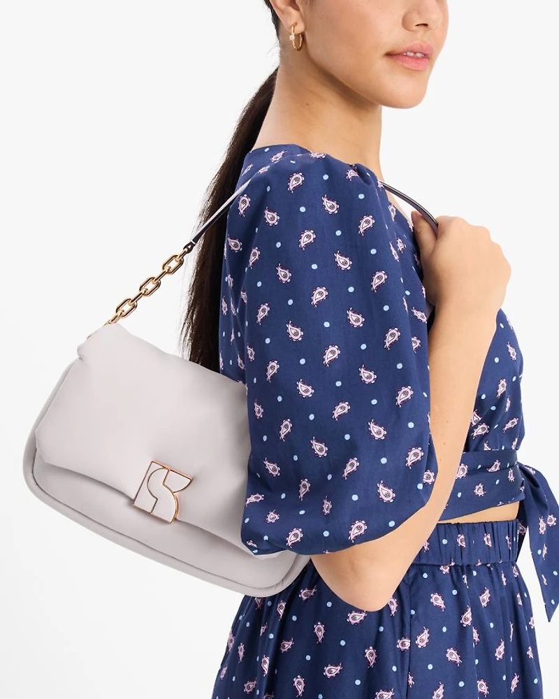 Dakota Puffy Leather Crossbody