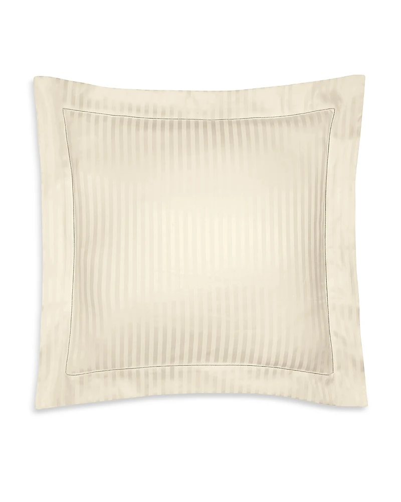 Pratesi Raso Rigato Continental Euro Sham